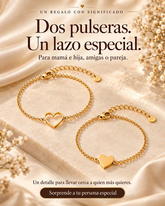 2 Pulseras Conexión Eterna