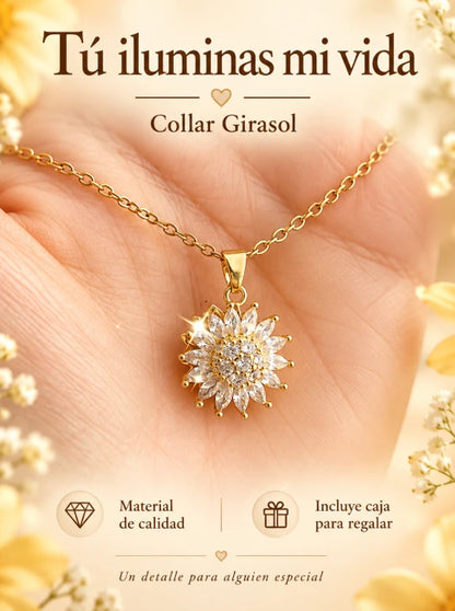 Collar Girasol Giratorio Premium 🌻